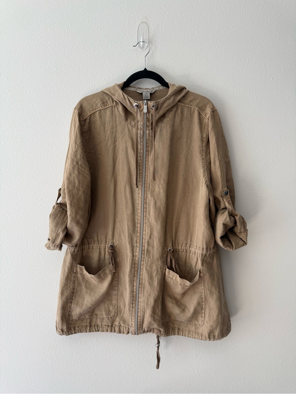 Tommy Bahama Hooded Utility Jacket in Tan